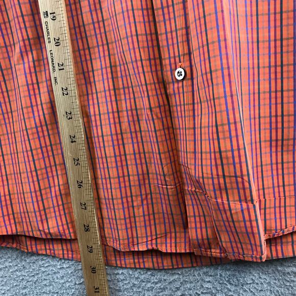 Gitman Bros Shirt Mens L Button Up Multicolor Plaid Pocket Check - Picture 7 of 9